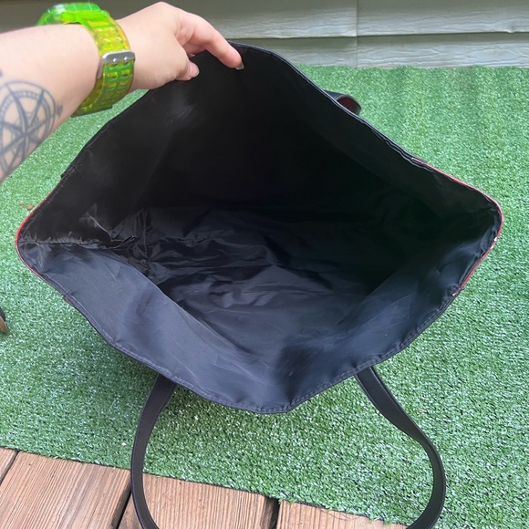 Victoria’s Secret Black Red BUFFALO Plaid Weekender Tote Bag. - Picture 6 of 17